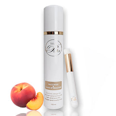 Created By Belle - Peach Face & Lash Foam Schampoo + borste