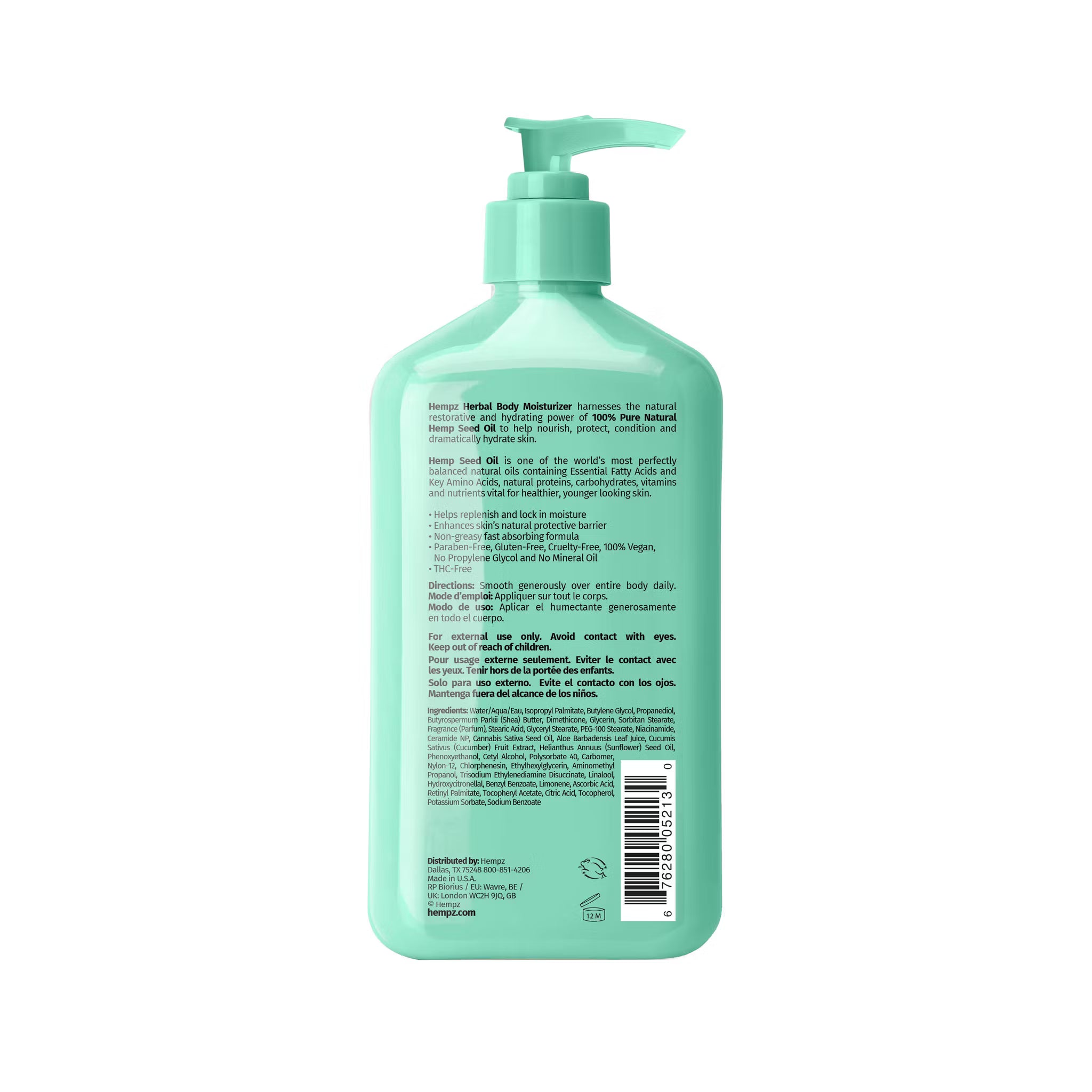 Hempz - Cucumber & Aloe Herbal Body Moisturizer