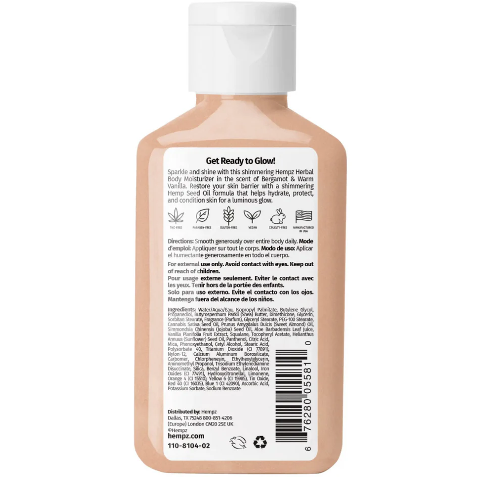 Hempz - Glow Getter Herbal Body Moisturizer